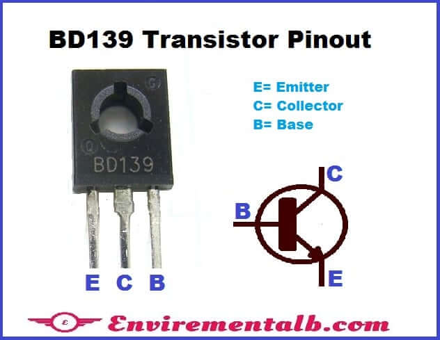 BD139 Transistor Pinout